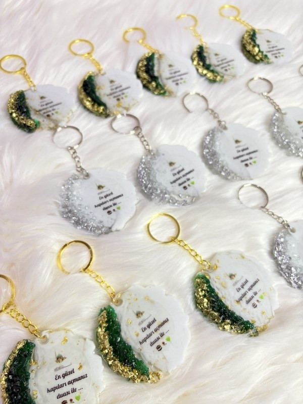 Taşlı Epoksi Anahtarlık küçük resim 2