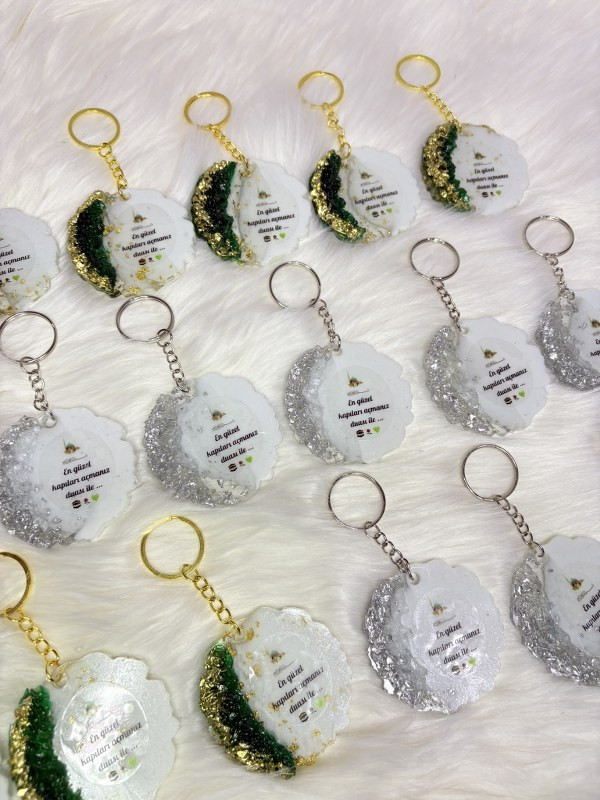 Taşlı Epoksi Anahtarlık küçük resim 3