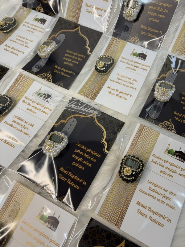 Umre Tasarımlı Taşlı Zikirmatik