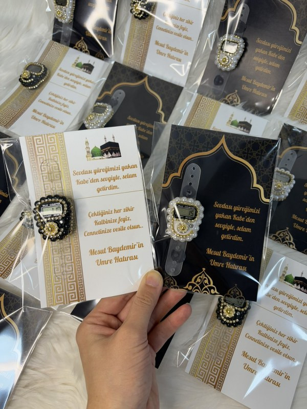 Umre Tasarımlı Taşlı Zikirmatik küçük resim 2