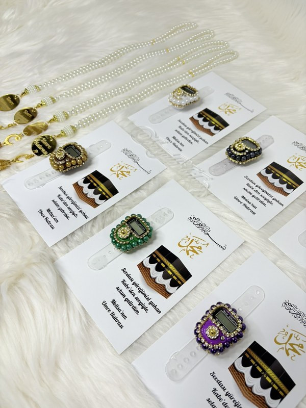 Umre Tasarımlı Taşlı Zikirmatik