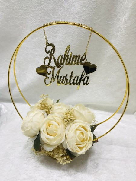 Çiçekli Masa İsimlik küçük resim 2